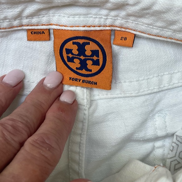 TORY BURCH White Classic Bootcut jean - Picture 2 of 4